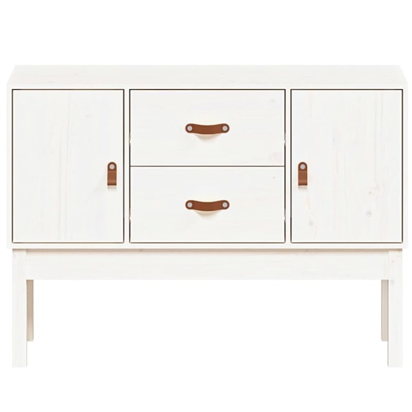 vidaXL Skåp vit 110x40x78 cm massiv furu Vit