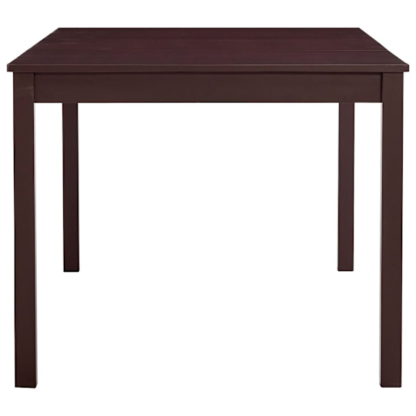 vidaXL Matbord mörkbrun 180x90x73 cm furu Brun