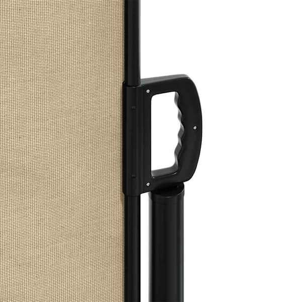 vidaXL Infällbar sidomarkis beige 200x600 cm Beige