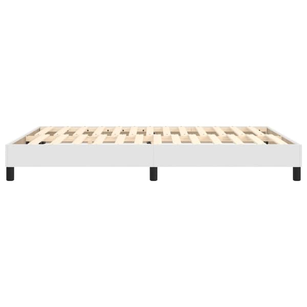 vidaXL Sängram vit 140x200 cm konstläder Vit
