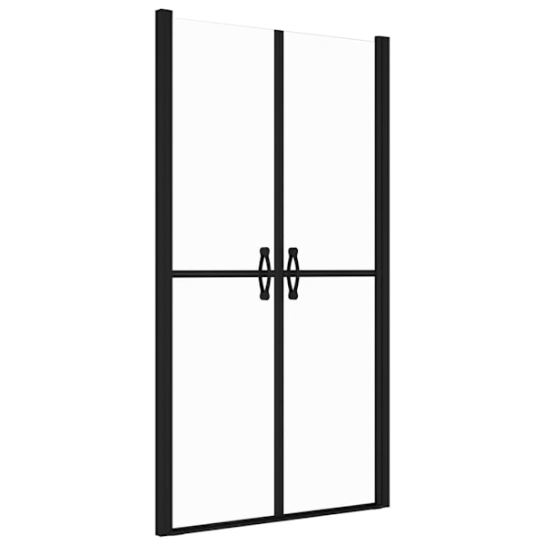 vidaXL Duschdörr klar ESG (78-81)x190 cm Svart