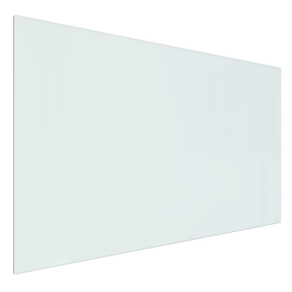 vidaXL Glasskiva för öppen spis rektangulär 100x60 cm
