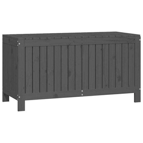 vidaXL Dynbox svart 115x49x60 cm massiv furu Grå