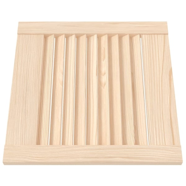 vidaXL Skåpluckor lamelldesign 2 st 39,5x39,4 cm massiv furu Brun