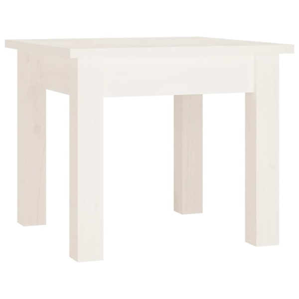 vidaXL Soffbord vit 35x35x30 cm massiv furu Vit