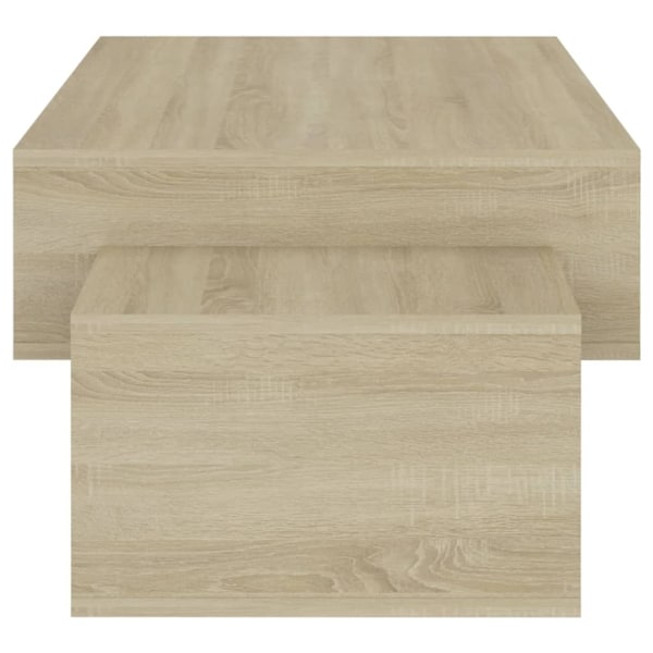 vidaXL Soffbord sonoma-ek 105x55x32 cm konstruerat trä Brun