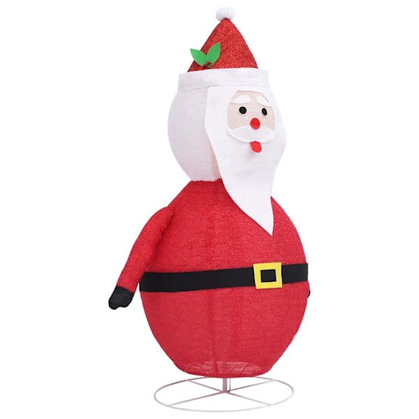 vidaXL Dekorativ jultomte med LED lyxigt tyg 60 cm Röd