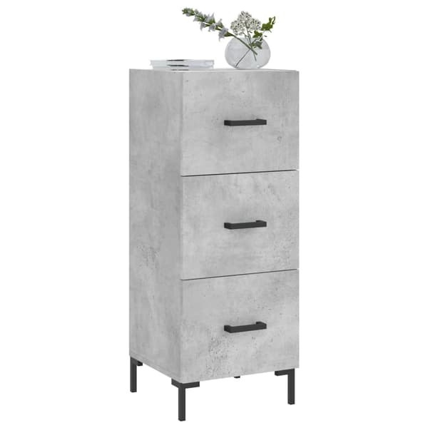 vidaXL Skåp betonggrå 34,5x34x90 cm konstruerat trä Grå