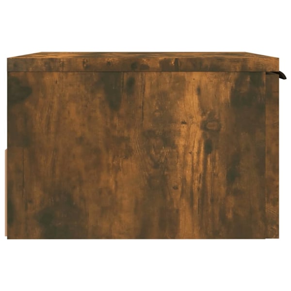 vidaXL Väggmonterade sängbord 2 st rökfärgad ek 34x30x20 cm Brun