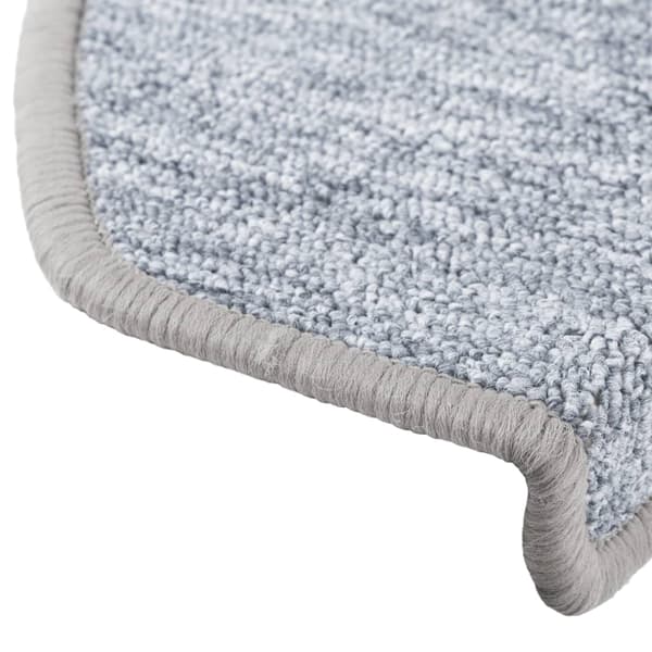 vidaXL Trappstegsmattor 10 st 65x28 cm ljusgrå Grå