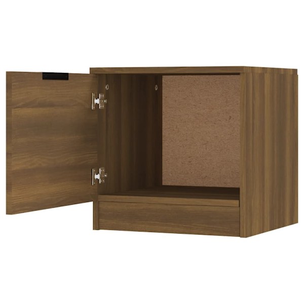 vidaXL Sängbord 2 st brun ek 40x39x40 cm Brun