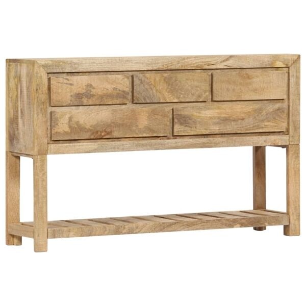 vidaXL Skänk 120x30x75 cm massivt mangoträ Brun