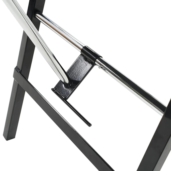 vidaXL Bärbar behandlingsstol konstläder 185x78x76 cm svart Svart