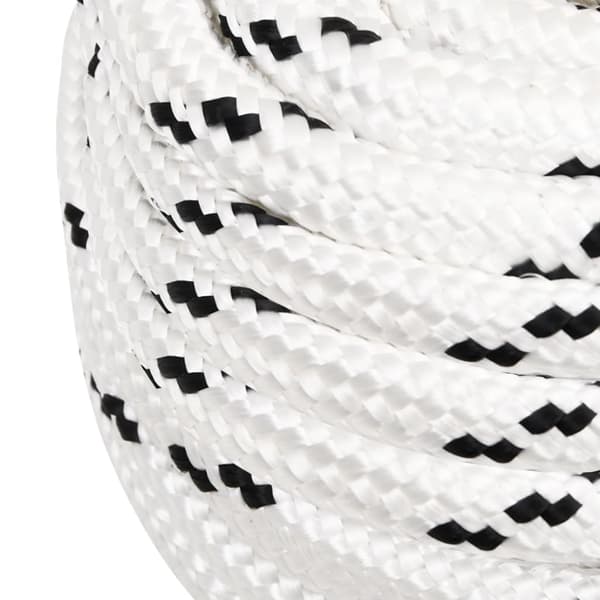 vidaXL Rep vit 18 mm 100 m polyester Vit