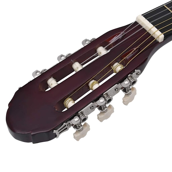 vidaXL Klassisk gitarr 12 delar 4/4 39" Brun