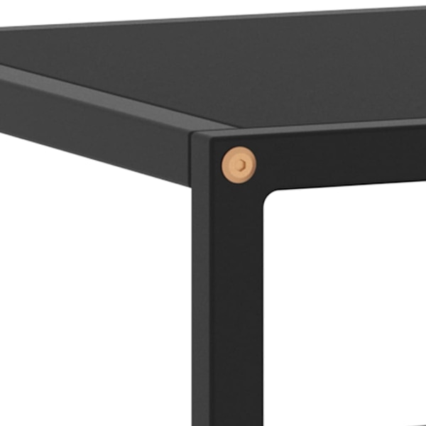 vidaXL Tv-bänk svart med svart glas 120x40x40 cm Svart