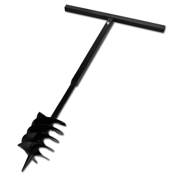 vidaXL Jordborr 180 mm Stål inkl. förlängningsrör 9 meter