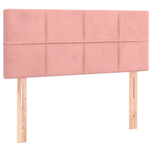 vidaXL Ramsäng med madrass rosa 80x200 cm sammet Rosa