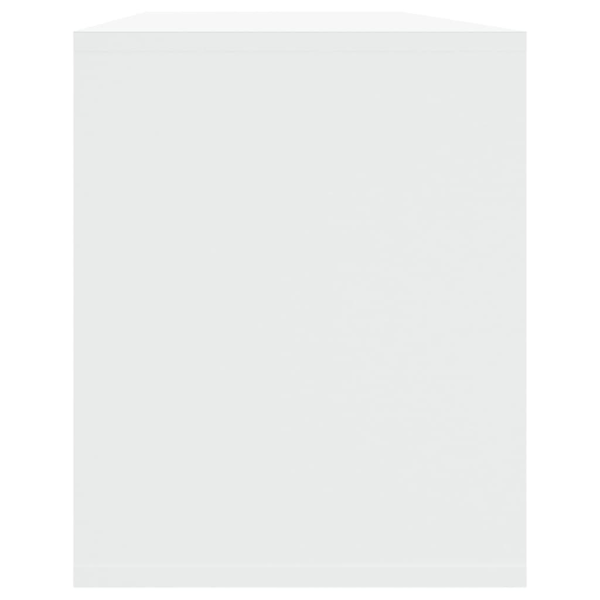 vidaXL Tv-bänk vit 130x35x50 cm konstruerat trä Vit