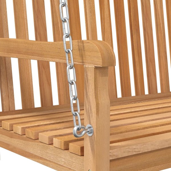 vidaXL Hammock massiv teak 114x60x64 cm Brun