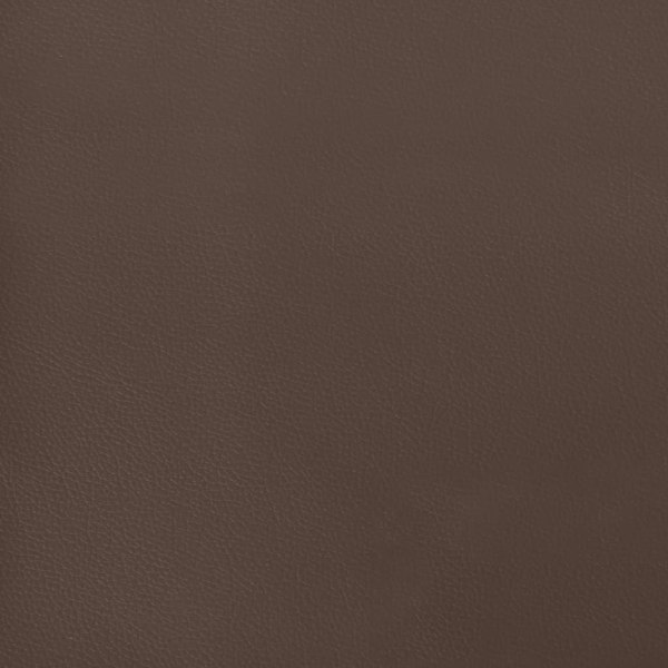 vidaXL Ramsäng med madrass brun 140x200 cm konstläder Brun