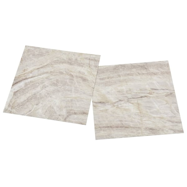 vidaXL Självhäftande golvplankor 55 st PVC 5,11 m² beige Beige