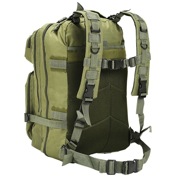 vidaXL Arméryggsäck 50 L olivgrön Grön
