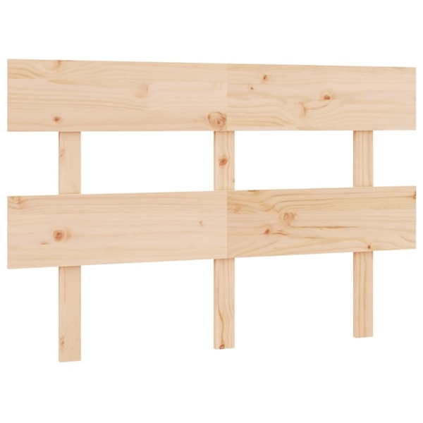 vidaXL Sänggavel 124x3x81 cm massiv furu Brun