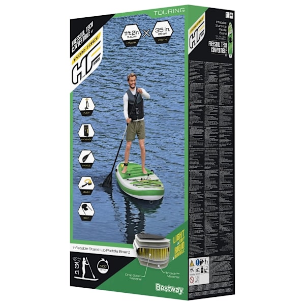 Bestway SUP-set Hydro-Force Freesoul Tech Convertible 340x89x15 cm Grön