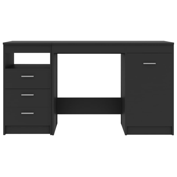 vidaXL Skrivbord grå 140x50x76 cm konstruerat trä grå