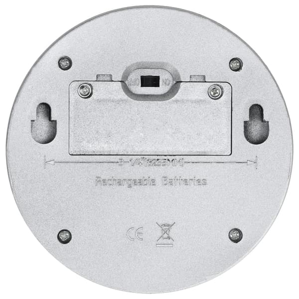 vidaXL Sollampa vägg LED set 12 st rund silver Silver