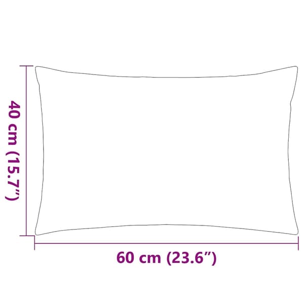 vidaXL Prydnadskuddar för trädgården 2 st 60x40 cm grå grå