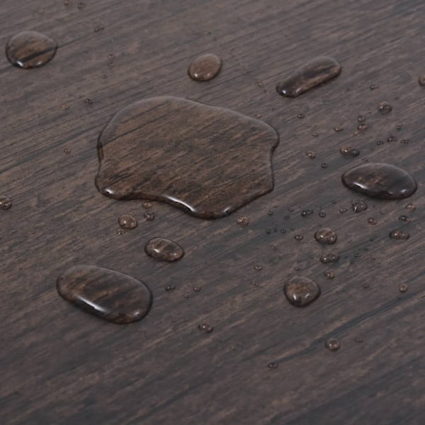 vidaXL Självhäftande PVC-golvplankor 5,02 m² 2 mm mörkbrun Brun