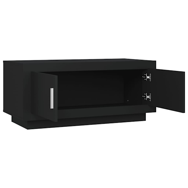 vidaXL Soffbord svart 102x50x45 cm konstruerat trä Svart