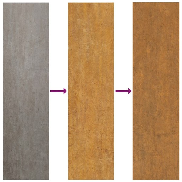 vidaXL Odlingslådor för vägg 2 st rosttrögt stål 53x10x17 cm Brun