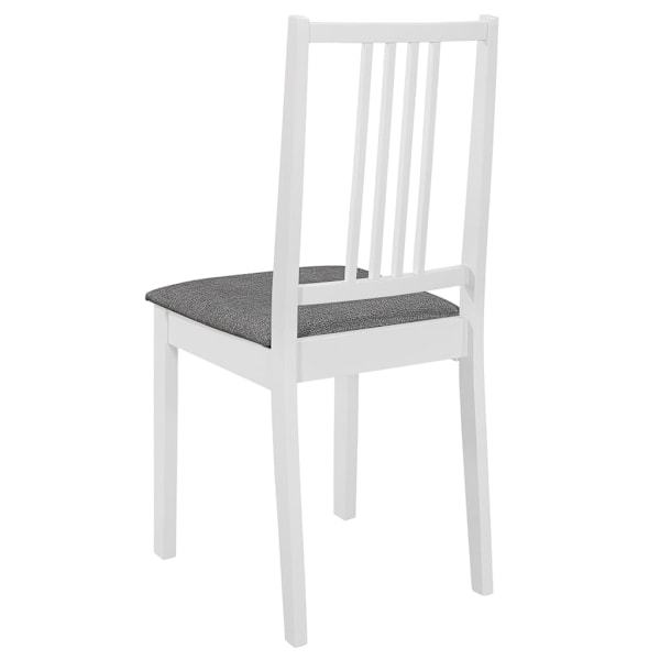 vidaXL Matgrupp 5 delar MDF vit Vit