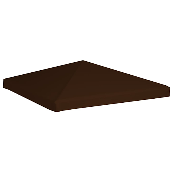 vidaXL Paviljongtak 310 g/m² 3x3 m brun Brun