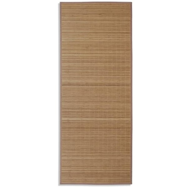 vidaXL Fyrkantig Brun Bambumatta 80 x 200 cm Brun