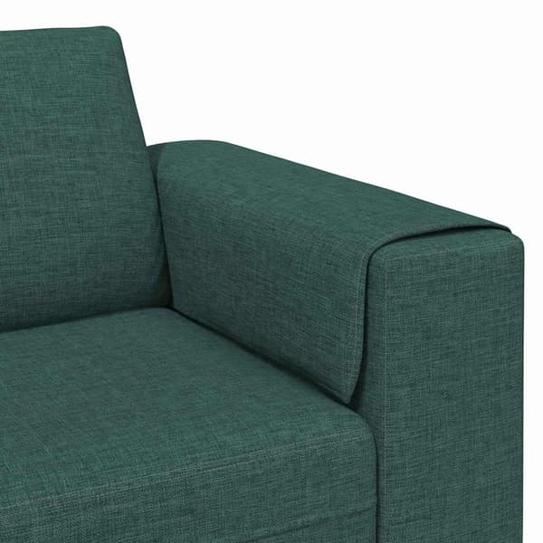 vidaXL Vardagsrumsoffa Mörkgrön 250 x 77 x 76 cm Polyester Grön