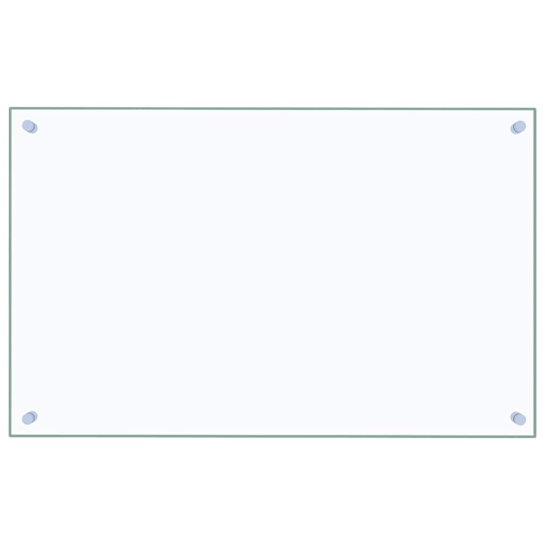 vidaXL Stänkskydd transparent 80x50 cm härdat glas Transparent