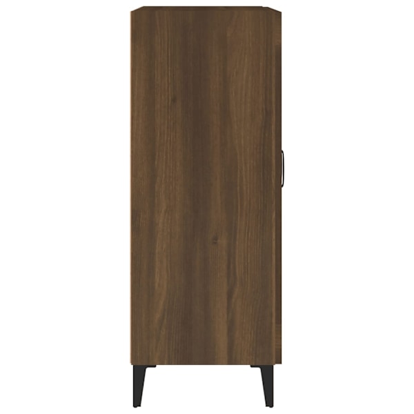 vidaXL Skänk brun ek 69,5x34x90 cm konstruerat trä Brun