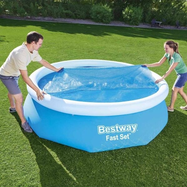 Bestway Poolöverdrag Flowclear 305 cm Blå