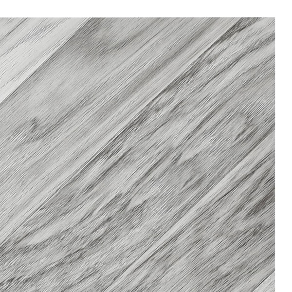 vidaXL Självhäftande golvplankor 55 st PVC 5,11 m² grå ränder grå