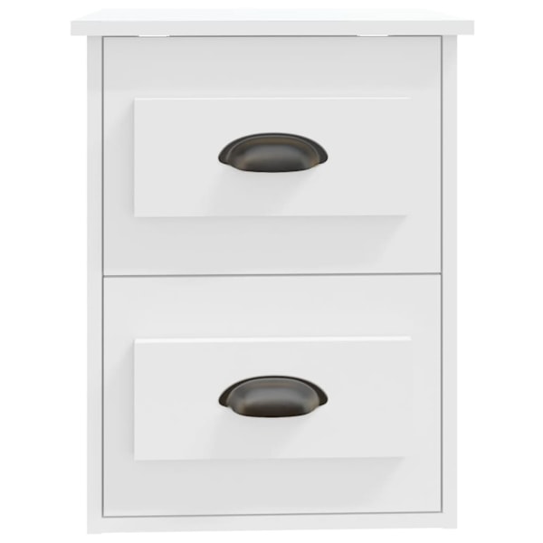 vidaXL Väggmonterade sängbord 2 st vit 41,5x36x53cm Vit
