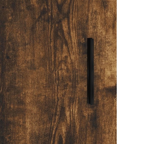vidaXL Högskåp rökfärgad ek 69,5x34x180 cm konstruerat trä Brun