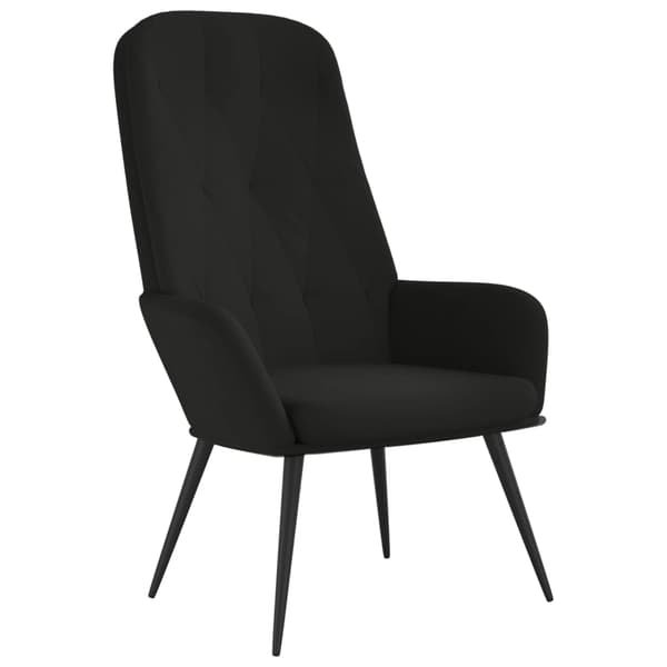vidaXL Vilstol svart sammet art