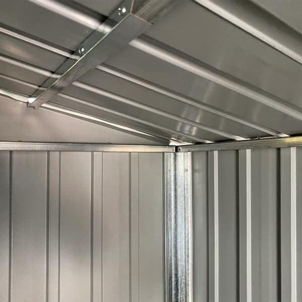 vidaXL Trädgårdsskjul antracit 277x93x179 cm galvaniserat stål Antracit