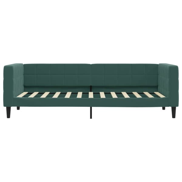 vidaXL Dagbädd utdragbar mörkgrön 80x200 cm sammet Grön