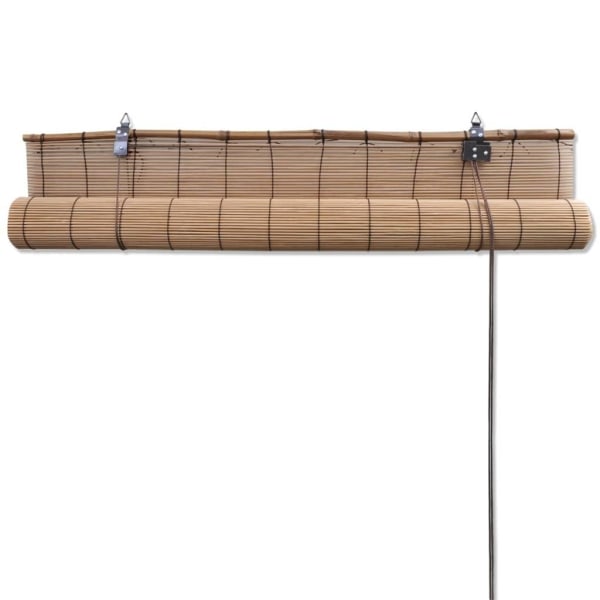 vidaXL Rullgardin bambu 2 st 100 x 160 cm brun Brun