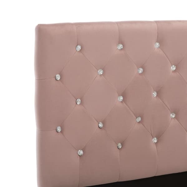 vidaXL Sängram rosa sammet 120x200 cm Rosa